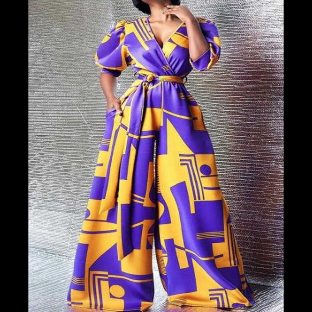 (Plus Size Tall) Women's Wide Leg Jumpsuit